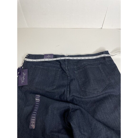 New NYDJ Not Your Daughters Ankle Jeans 24W, Dark Blue Denim, NWT MSRP $114 - Picture 10 of 11